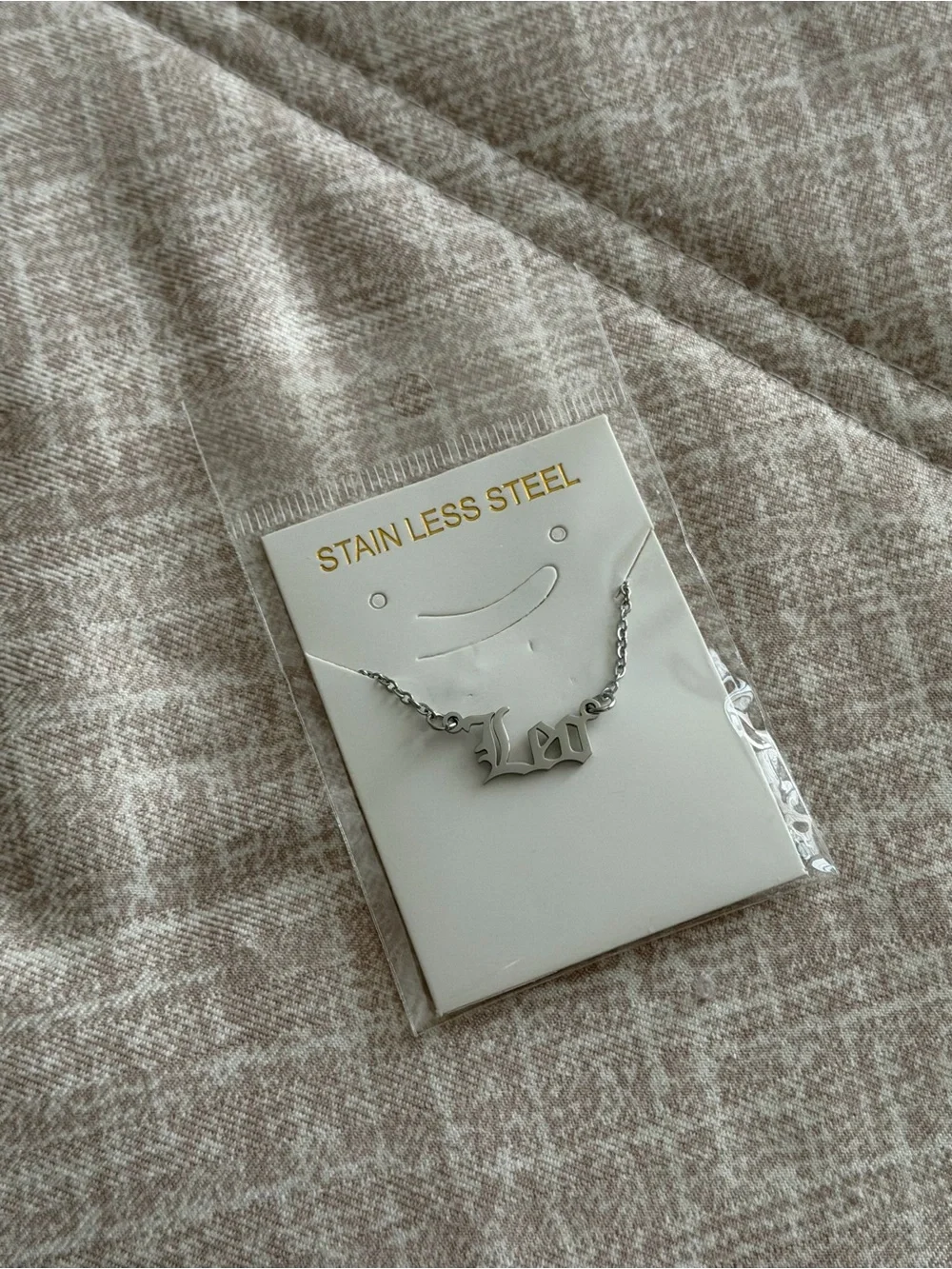 Stainless Steel 'Leo' Necklace - Silver